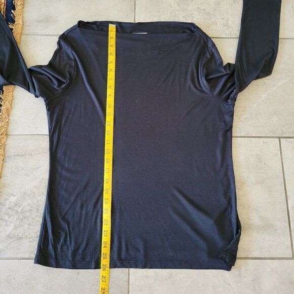 Reiss Black pullover long sleeve Top. Sz:L - Picture 6 of 8